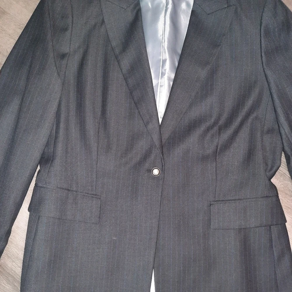 Calvin Klein Grey Striped Blazer